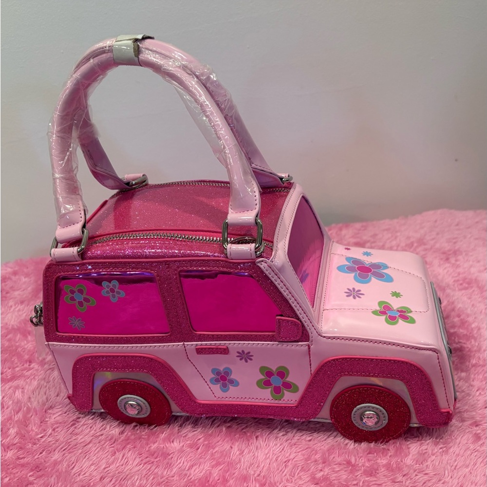 Sugar Thrillz Dolls Kill Let’s Go Party Crossbody Bag Pink Jeep